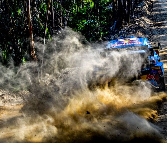 Ott Tänak sichert sich mit dem Puma Hybrid Rally1 von M-Sport Ford bei der Rallye Portugal wieder Platz zwei der Fahrerwertung. (Foto: Ford-Werke GmbH)