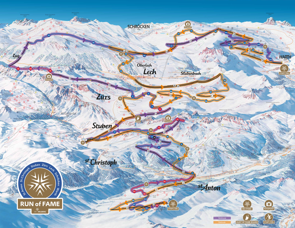 Adrenalin pur: Skifahrer erobern den RUN OF FAME am Arlberg. (Foto: Arlberger Bergbahnen AG)