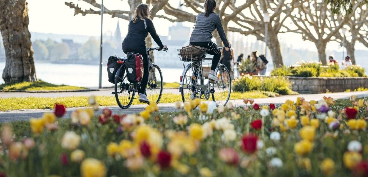 Konstanzer Radwege vereinen Alpenpanorama, Bodenseeidylle und innovative digitale (Foto: MTK. Leo Leister)